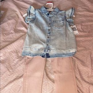 7 For All Man Kind Denim Top & Pants